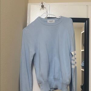 Thom Browne Sky Blue Knit Top